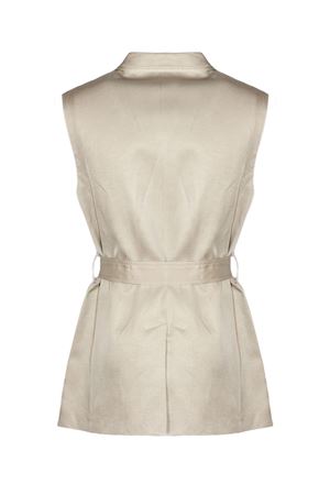 Beige viscose and linen waistcoat SEMI COUTURE | S6SM02B600